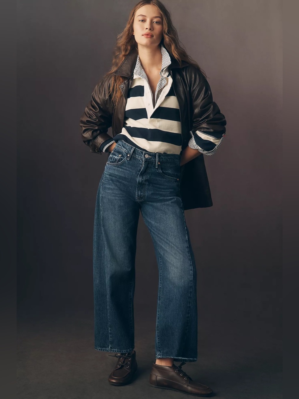 MOTHER The Half Pipe High-Rise Ankle Jeans